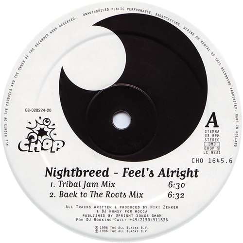 Bild Nightbreed (5) - Feel's Alright (12) Schallplatten Ankauf