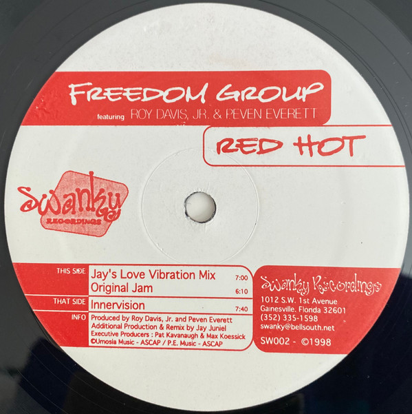 Cover Freedom Group Featuring Roy Davis Jr. & Peven Everett - Red Hot (12) Schallplatten Ankauf