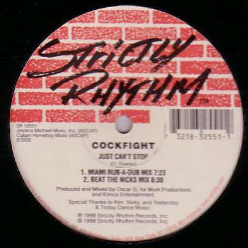 Cover Cockfight - Just Can't Stop (12) Schallplatten Ankauf