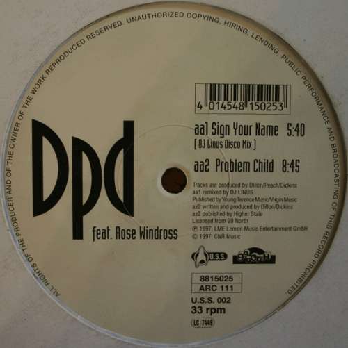 Cover DPD - Sign Your Name (12) Schallplatten Ankauf