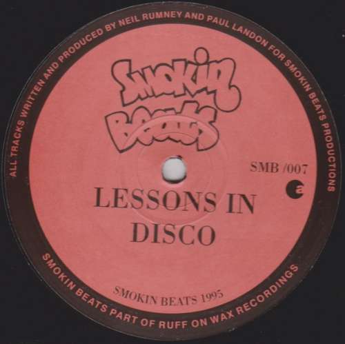 Cover Smokin Beats - Lessons In Disco (12) Schallplatten Ankauf