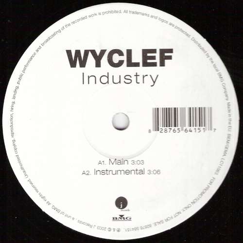 Cover Wyclef* - Industry (12, Promo) Schallplatten Ankauf