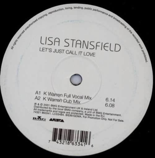 Cover Lisa Stansfield - Let's Just Call It Love (12, Promo) Schallplatten Ankauf