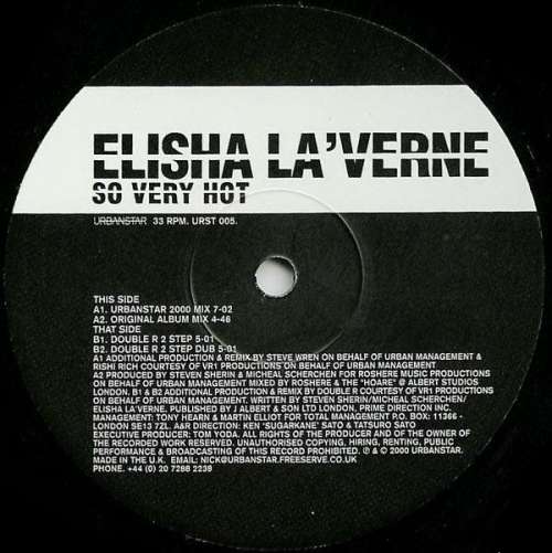 Cover Elisha La'Verne - So Very Hot (12) Schallplatten Ankauf