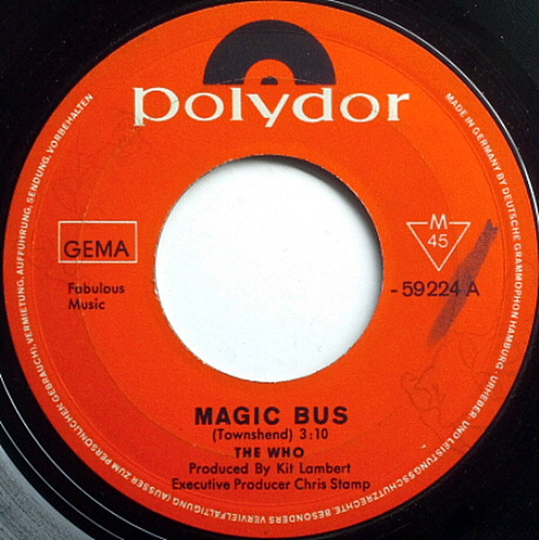 Cover The Who - Magic Bus / Bucket T (7, Single, Mono) Schallplatten Ankauf