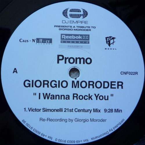 Cover Giorgio Moroder - I Wanna Rock You (12, Promo) Schallplatten Ankauf