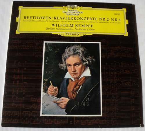 Cover Beethoven* • Wilhelm Kempff • Berliner Philharmoniker • Ferdinand Leitner - Klavierkonzerte Nr. 2 • Nr. 4 (LP, RP) Schallplatten Ankauf