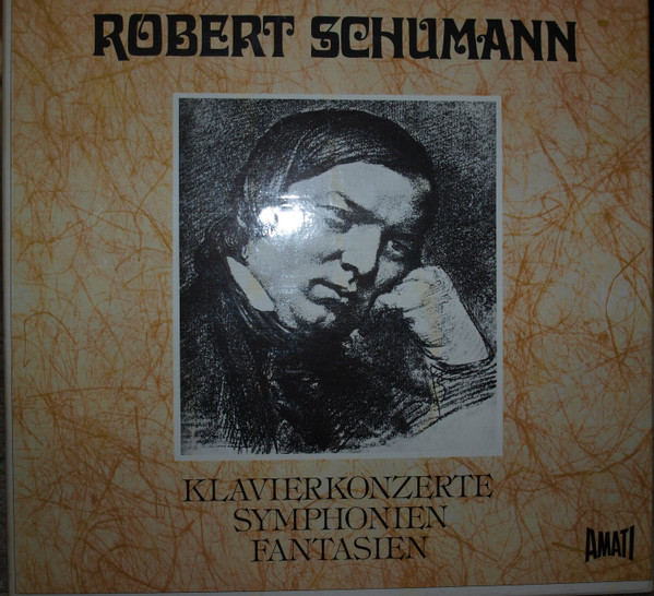 Cover Robert Schumann - Klavierkonzerte Symphonien Fantasien (5xLP) Schallplatten Ankauf