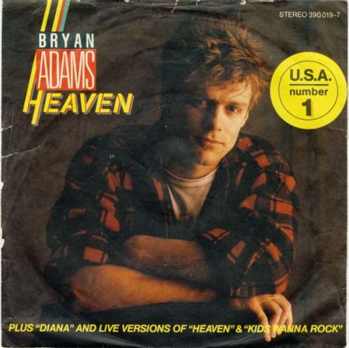 Cover Bryan Adams - Heaven (7, Single, M/Print) Schallplatten Ankauf