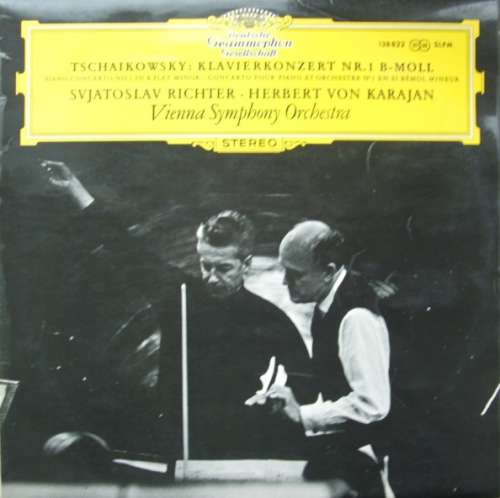 Cover Tschaikowsky* - Svjatoslav Richter* · Herbert von Karajan · Wiener Symphoniker - Klavierkonzert Nr.1 B-moll · Piano Concerto No. 1 In B Flat Minor (LP, RE) Schallplatten Ankauf