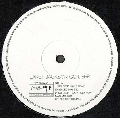 Cover Janet Jackson - Go Deep (12, Promo) Schallplatten Ankauf