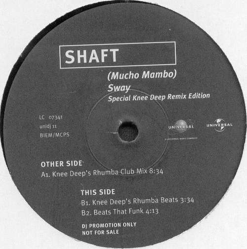 Cover Shaft - (Mucho Mambo) Sway (Special Knee Deep Remix Edition) (12, Promo) Schallplatten Ankauf