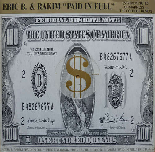 Cover Eric B. & Rakim - Paid In Full (Seven Minutes Of Madness - The Coldcut Remix) (12) Schallplatten Ankauf