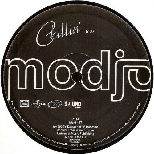 Cover Modjo - Chillin' (12, S/Sided, Maxi, Promo) Schallplatten Ankauf