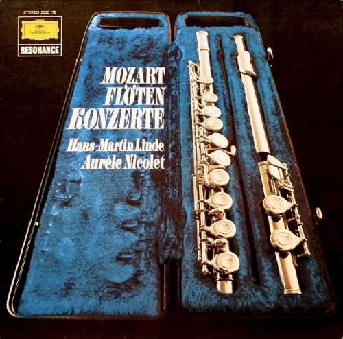 Cover Mozart* - Hans-Martin Linde, Aurèle Nicolet - Flötenkonzerte (LP, Comp, RE) Schallplatten Ankauf