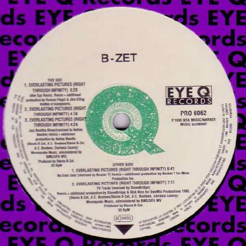 Cover B-Zet With Darlesia* - Everlasting Pictures (Right Through Infinity) (Remixes) (12, Promo) Schallplatten Ankauf