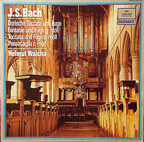 Cover J. S. Bach*, Helmut Walcha - Dorische Toccata Und Fuge / Fantasie Und Fuge G-Moll / Toccata Und Fuge D-Moll / Passacaglia C-Moll (LP, RE) Schallplatten Ankauf