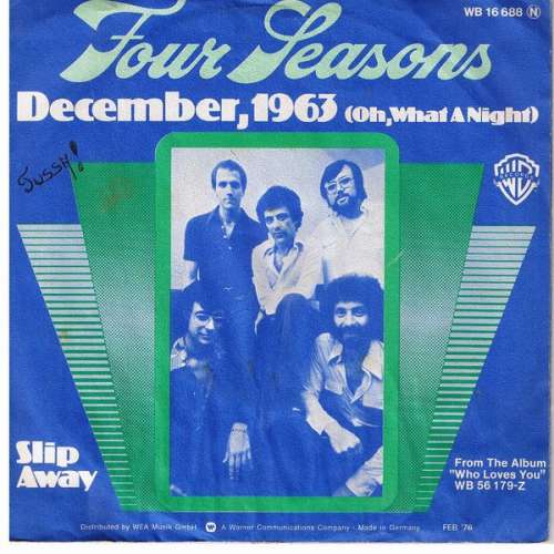 Cover Four Seasons* - December, 1963 (Oh, What A Night) (7, Single) Schallplatten Ankauf