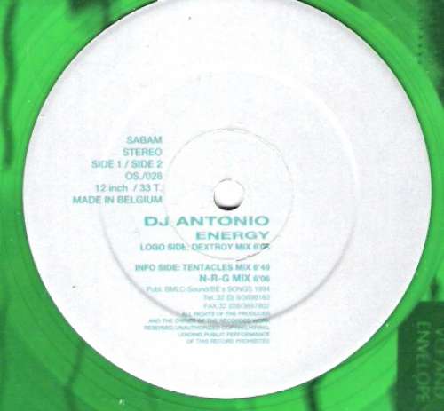 Cover DJ Antonio - Energy (12, Gre) Schallplatten Ankauf