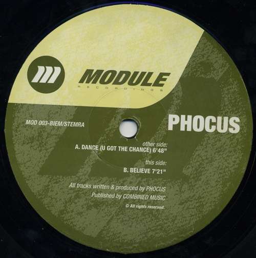Bild Phocus - Dance (U Got The Chance) / Believe (12) Schallplatten Ankauf