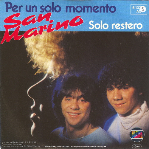 Cover San Marino - Per Un Solo Momento (7, Single) Schallplatten Ankauf