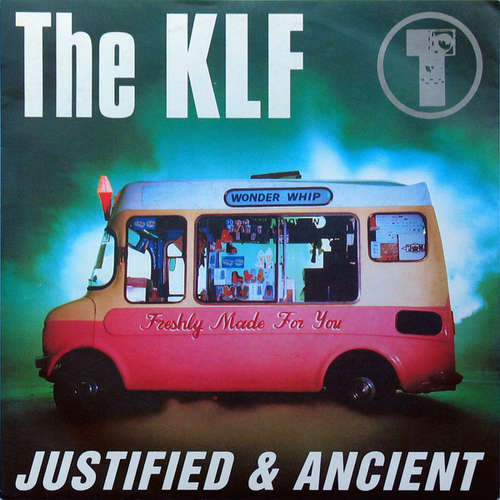 Cover The KLF - Justified & Ancient (7, Single) Schallplatten Ankauf