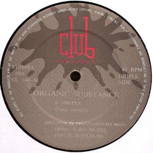 Cover Organic Substance - Drip (12) Schallplatten Ankauf