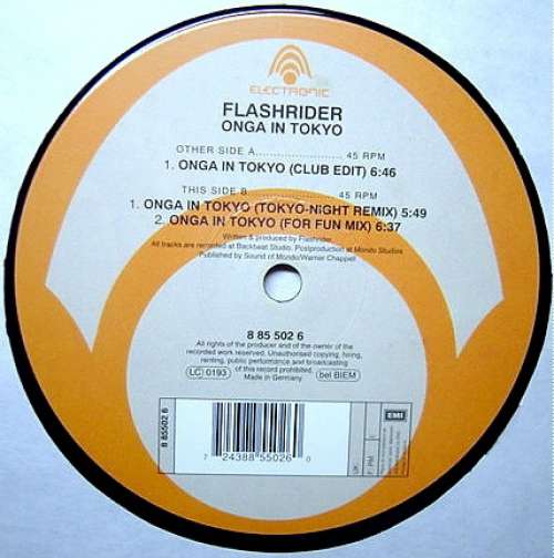 Cover Flashrider - Onga In Tokyo (12) Schallplatten Ankauf