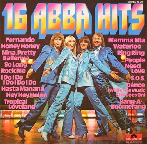 Cover 16 ABBA Hits Schallplatten Ankauf