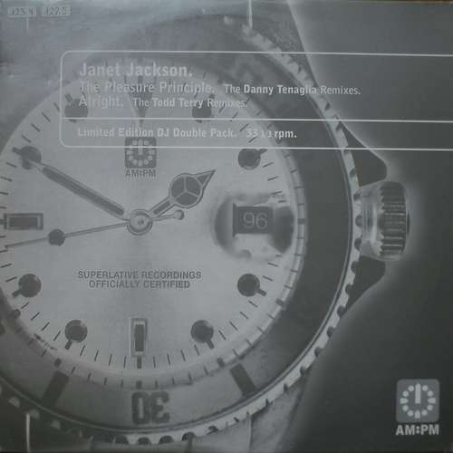 Cover Janet Jackson - The Pleasure Principle (The Danny Tenaglia Mixes) / Alright (The Todd Terry Mixes) (2x12, Ltd) Schallplatten Ankauf