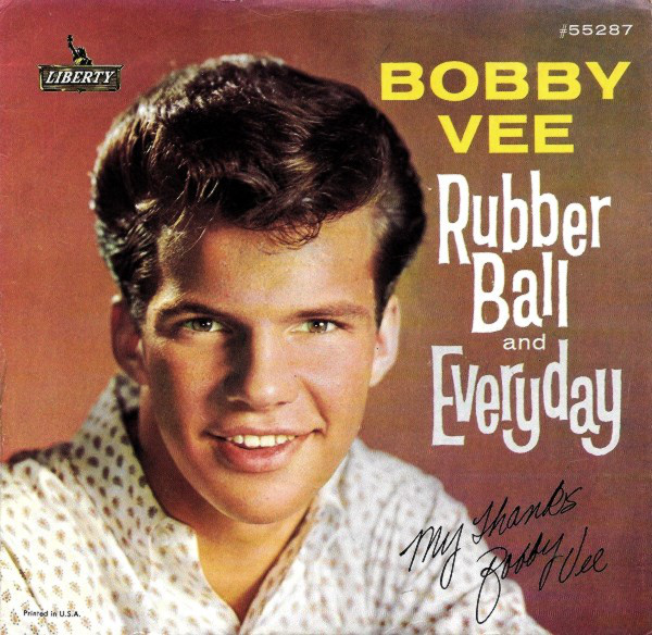 Cover Bobby Vee - Rubber Ball / Everyday (7, Roc) Schallplatten Ankauf