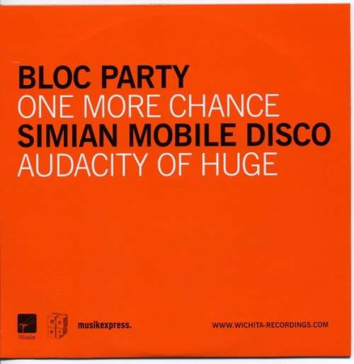 Cover Bloc Party / Simian Mobile Disco - One More Chance / Audacity Of Huge (7, Promo) Schallplatten Ankauf