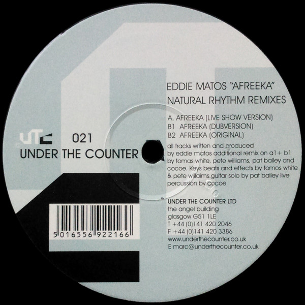 Cover Eddie Matos - Afreeka (Natural Rhythm Remixes) (12) Schallplatten Ankauf