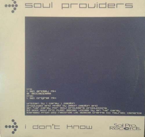 Cover Soul Providers - I Don't Know (12) Schallplatten Ankauf
