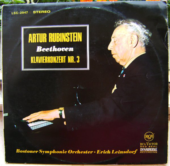 Cover Ludwig van Beethoven - Artur Rubinstein*, Bostoner Symphonie Orchester*, Erich Leinsdorf - Klavierkonzert Nr.3 C-Moll, Op.37 (LP) Schallplatten Ankauf