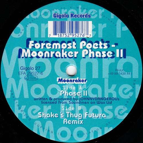 Cover Moonraker Phase II Schallplatten Ankauf