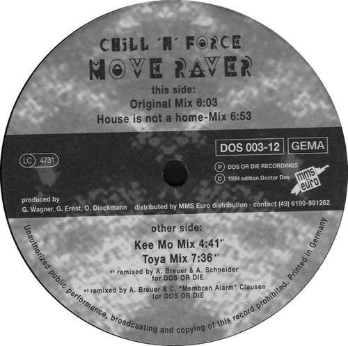 Cover Chill 'N' Force - Move Raver (12) Schallplatten Ankauf