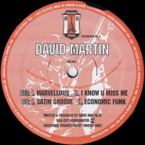 Cover David Martin* - Marvellous (12) Schallplatten Ankauf