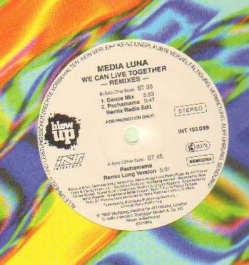 Cover Media Luna - We Can Live Together (Remixes) (12, Promo) Schallplatten Ankauf