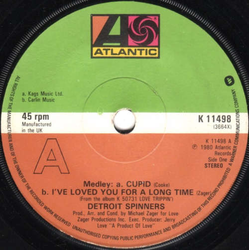 Bild Detroit Spinners* - Medley: Cupid / I've Loved You For A Long Time (7, Single) Schallplatten Ankauf