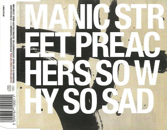 Cover Manic Street Preachers - So Why So Sad (CD, Single, Ltd) Schallplatten Ankauf
