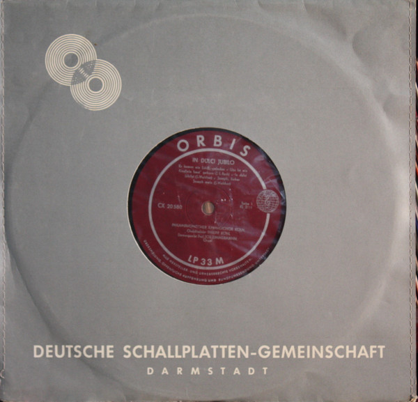 Cover Philharmonischer Kammerchor Köln, Philipp Röhl, Josef Zimmermann - In Dulci Jubilo (10, Mono) Schallplatten Ankauf