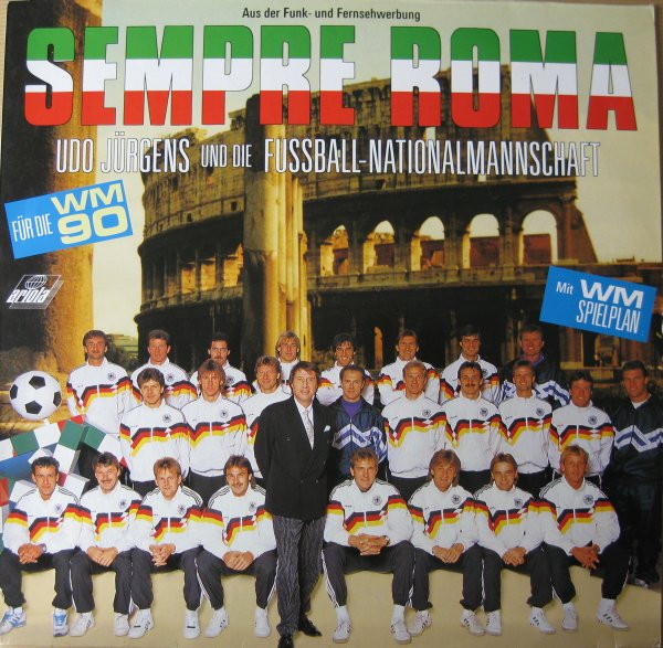 Cover Udo Jürgens & Die Fußball-Nationalmannschaft - Sempre Roma (LP, Album) Schallplatten Ankauf