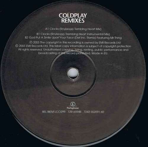 Cover Coldplay - Remixes (12, Ltd) Schallplatten Ankauf