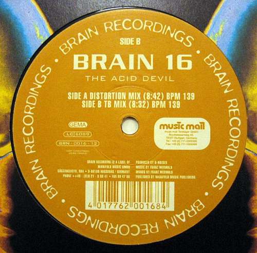 Cover Brain 16* - The Acid Devil (12) Schallplatten Ankauf