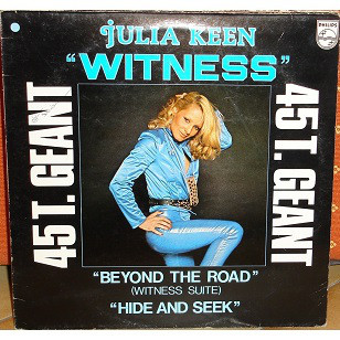 Cover Julia Keen - Witness / Beyond The Road (Witness Suite) / Hide And Seek (12, Maxi) Schallplatten Ankauf
