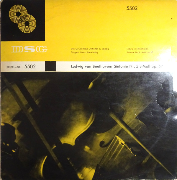 Cover Ludwig van Beethoven - Das Gewandhaus-Orchester Zu Leipzig*, Franz Konwitschny - Sinfonie Nr. 5 C-Moll Op. 67 (10, Mono) Schallplatten Ankauf