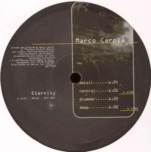 Cover Marco Carola - Eternity (12) Schallplatten Ankauf
