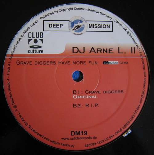 Cover DJ Arne L. II* - Grave Diggers Have More Fun (12) Schallplatten Ankauf