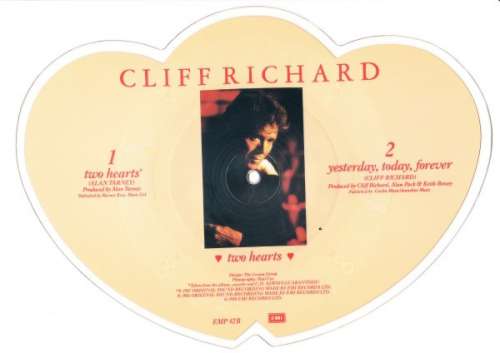 Cover Cliff Richard - Two Hearts (7, Shape, Pic) Schallplatten Ankauf